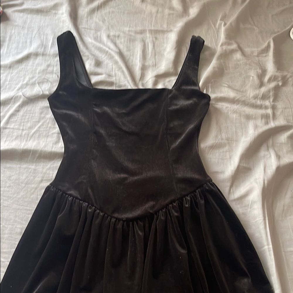 Windsor Black Satin Dress